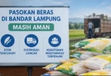 Harga Beras Premium Naik, Stok Bandar Lampung Aman