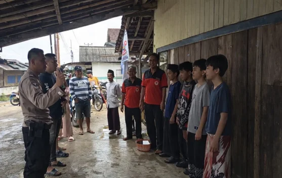 Polisi Bubarkan Perang Petasan di Pringsewu Selatan