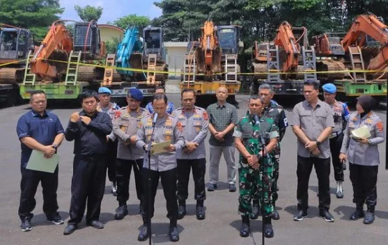 Polda Lampung Tetapkan 14 Orang Tersangka Terkait Tambang Emas Ilegal