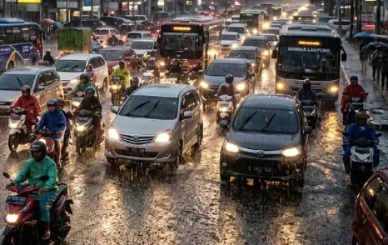 Hujan Berpotensi Guyur Sebagian Besar Wilayah Lampung Hari Ini