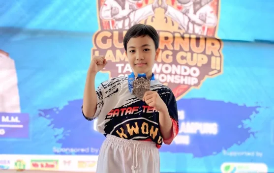 Dua Bersaudara Tempa Mental Lewat Taekwondo Lampung