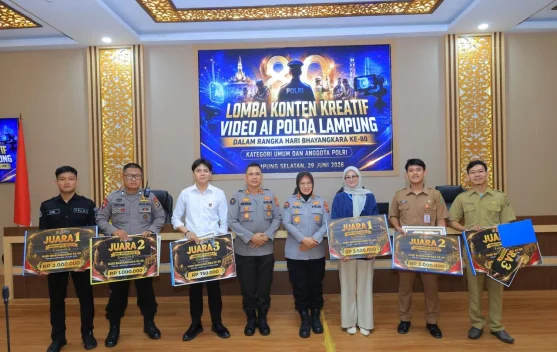 Bidang Humas Polda Lampung Sukses Gelar Lomba Konten Kreatif Video AI