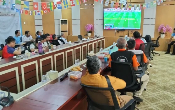 Balmon Lampung Gelar Nobar Piala Dunia USA Kontra Belgia