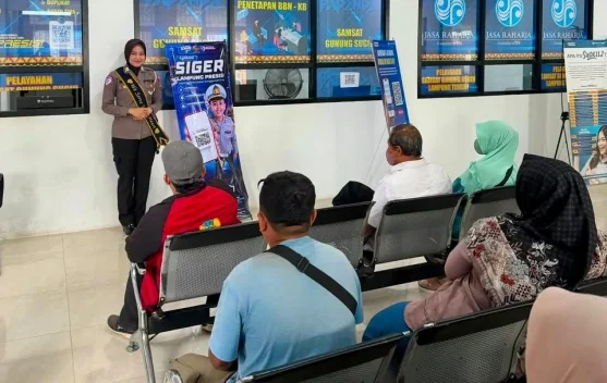 Polres Lampung Tengah Sosialisasikan Aplikasi Siger Lampung Presisi