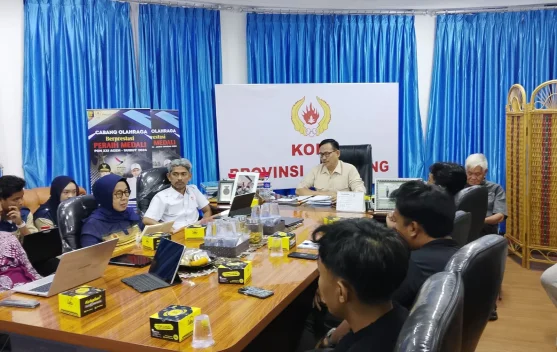 KONI Lampung Gelar Tes Fisik Tujuh Cabor Beladiri