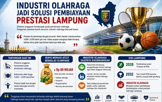 Industri Olahraga Jadi Solusi Pembiayaan Prestasi Lampung