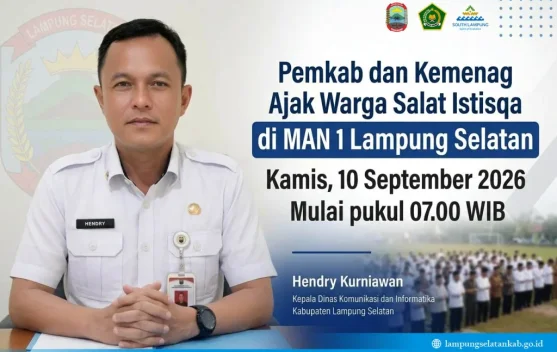 Pemkab Lampung Selatan Ajak Warga Salat Istisqa di tengah Kemarau