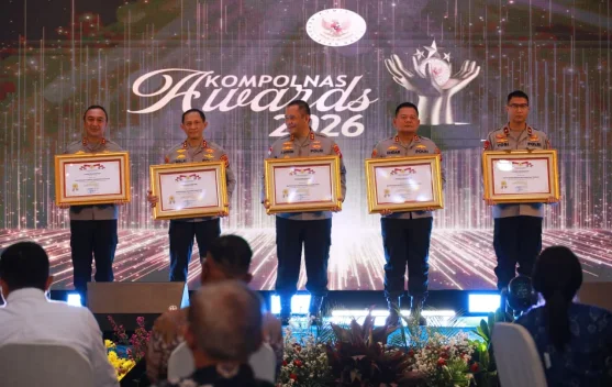 Kompolnas Awards 2026, Polda Lampung Raih Penghargaan Lima Besar Terbaik
