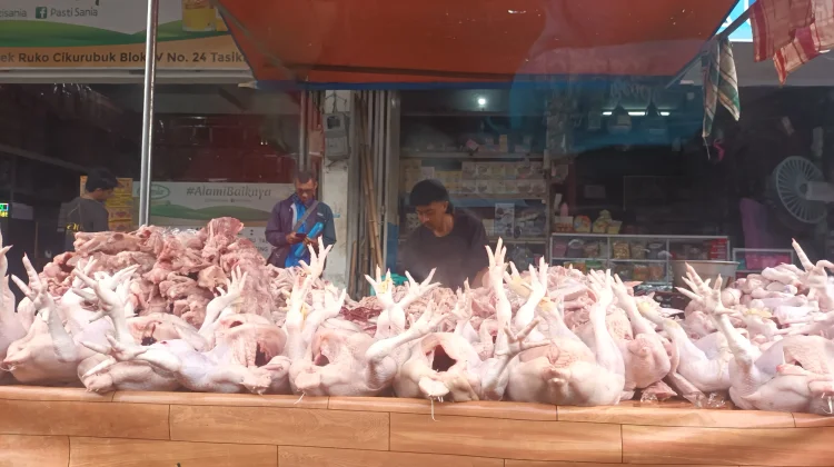 Daging Ayam Tembus Rp45 ribu/kilo di Tasikmalaya