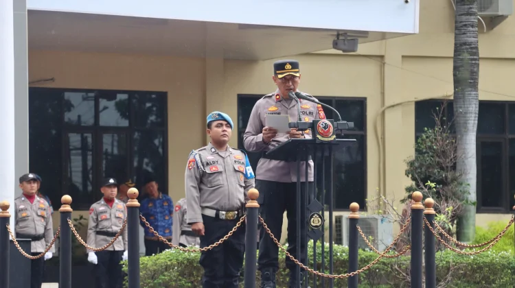 Wakapolres Subang Berikan Amanat,  pada Upacara HKN