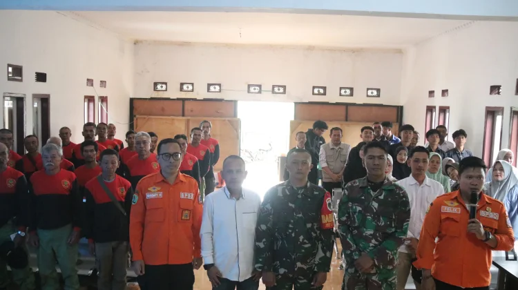 Satgas TMMD Kodim 0624 Latih Mitigasi Desa Cipelah