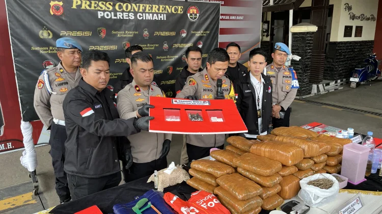Polres Cimahi Ungkap Peredaran Sabu Modus Cangkang Tutut