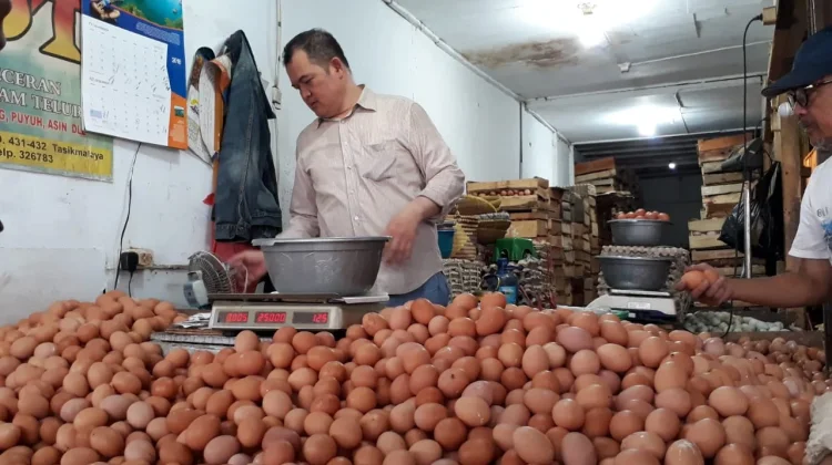 Hari ke 9 Ramadan, Harga Telur di Pasar Cikurubuk Melonjak