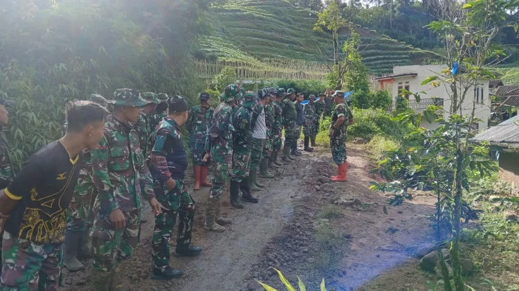 Apel Pagi TMMD-127, Tuntaskan Progres 1.194 Meter Pengecoran