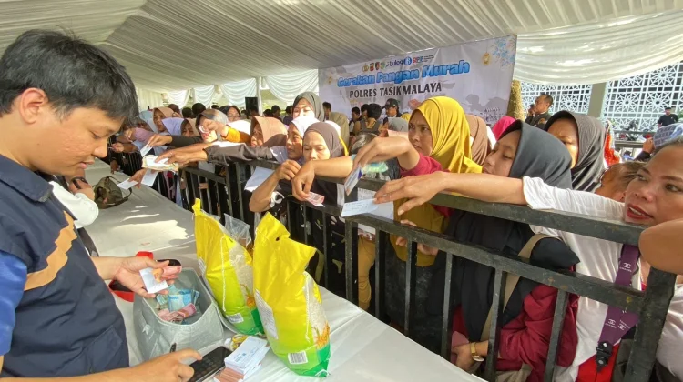 Jaga Stabilitas Bahan Pokok, Polres Tasikmalaya Gelar "Gerakan Pangan Murah"