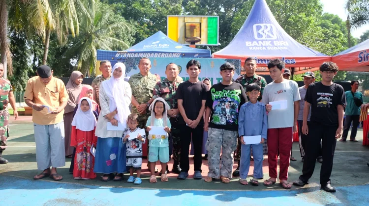 Kodim 0605/Subang Santuni Anak Yatim dan Masyarakat Tidak Mampu