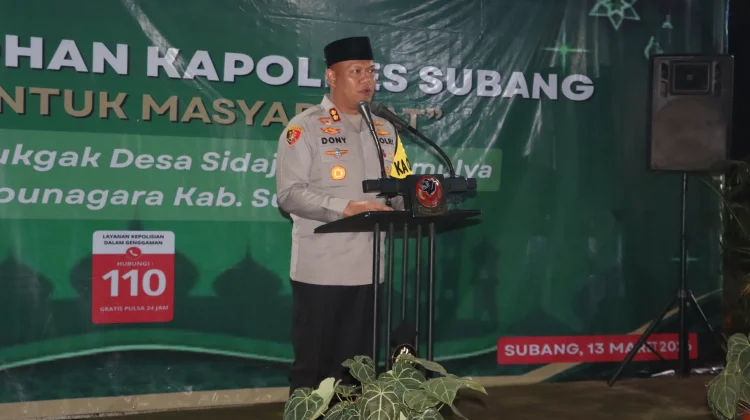 Kapolres Subang Gelar Safari Ramadan di Kecamatan Cipunegara