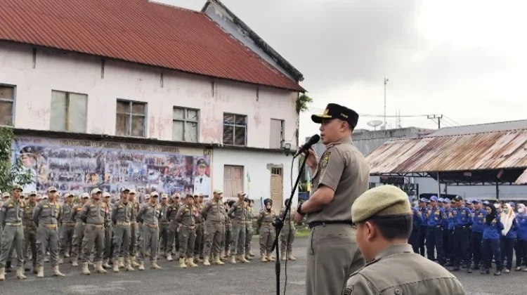 Ratusan Personil Satpol PP dan Damkar Cianjur Disiagakan