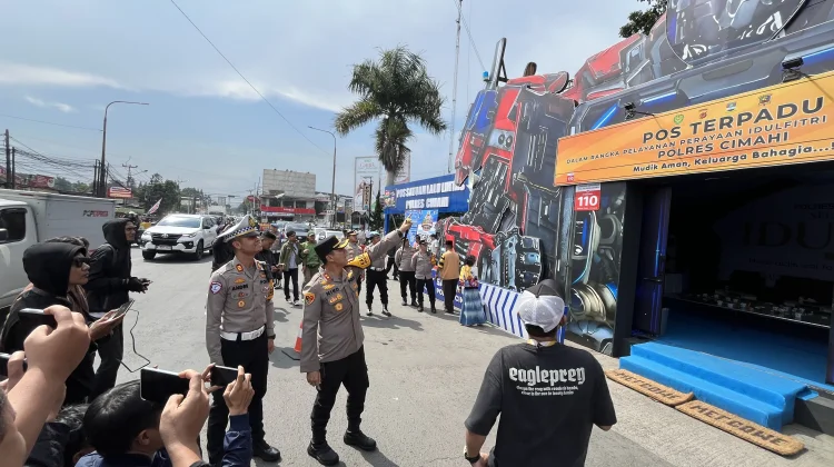 Posko Optimus Prime di Padalarang Jadi Daya Tarik Pemudik Lebaran 2026