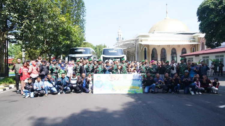 Mudik Gratis Kodam III/Siliwangi 2026, 162 Pemudik Diberangkatkan dari Bandung