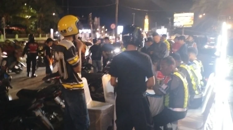 Puluhan Motor Knalpot Brong Ditertibkan