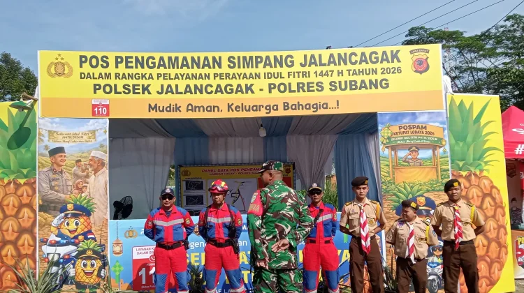 Babinsa Koramil Cijambe Ambil Apel Pratugas di Pos PAM Lingkar Jalancagak