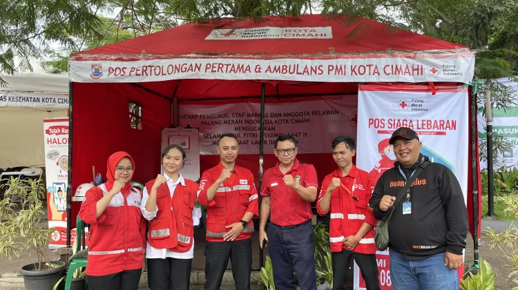 PMI Cimahi Siagakan Layanan Kesehatan dan Ambulans di Pos Mudik