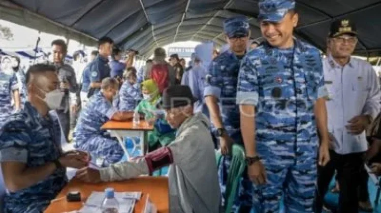 HUT 80 TNI AU,  Baksos Layani 1.300 Warga Pasirlangu Bandung Barat