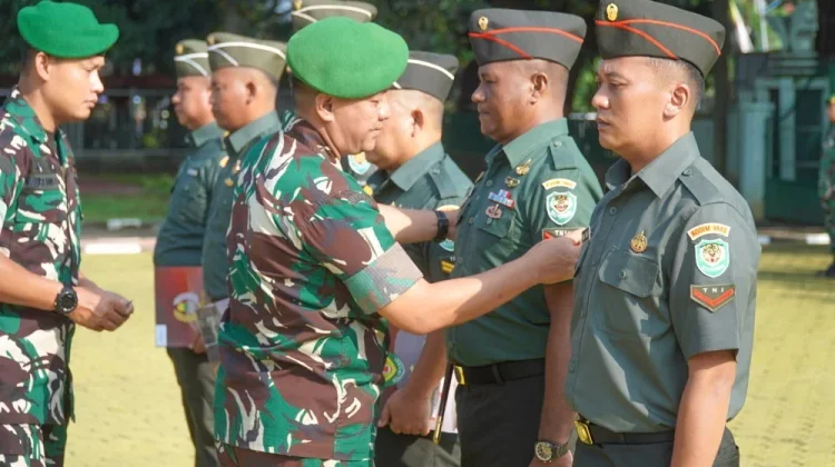 Pesan Dandim 0605/Subang Kepada 20 Prajurit  yang Naik Pangkat