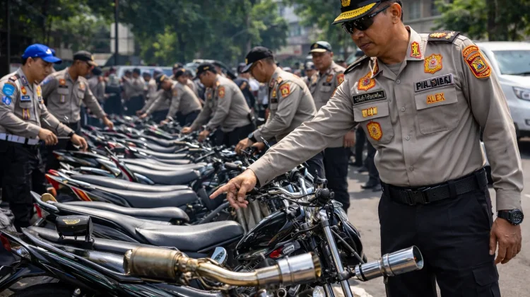 Penertiban Knalpot Brong di Cianjur, Polisi Tekankan Keselamatan Berkendara
