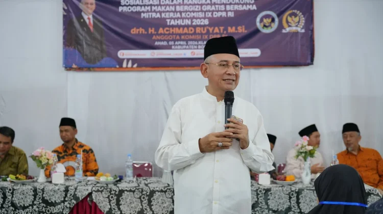 Wujudkan Indonesia Emas 2045, Achmad Ru'yat Gencar Sosialisasikan MBG di Kabupaten