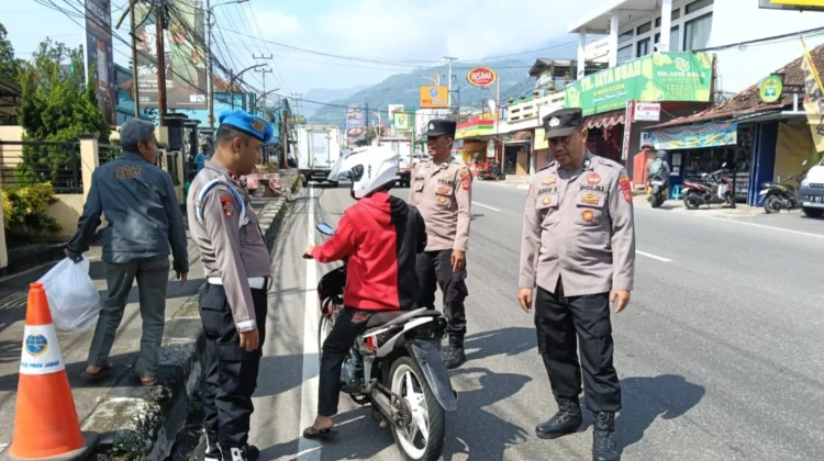 Ganggu Kamtibmas, Polsek Leles Garut Masif Operasi Kendaraan Berknalpot Brong