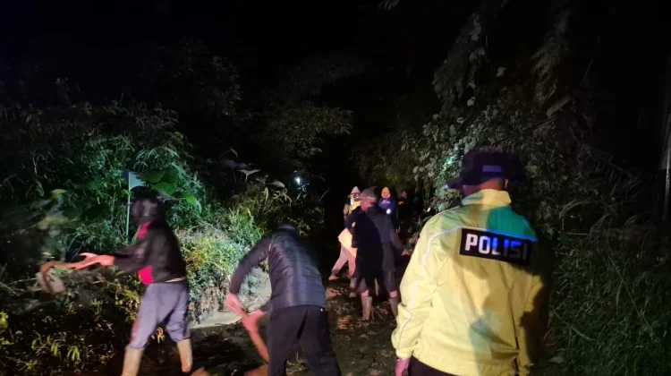 Longsor Tutup Akses Jalan Banjarwangi-Singajaya Garut