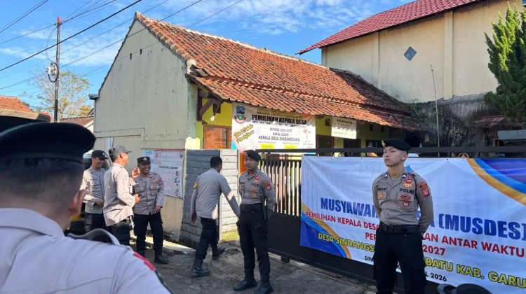 Polisi di Garut Jaga Ketat Pemilihan Kepala Desa Antar Waktu