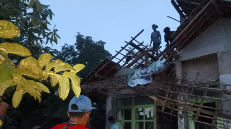 Tiga Rumah Rusak akibat Pohon Tumbang di Kabupaten Tasikmalaya