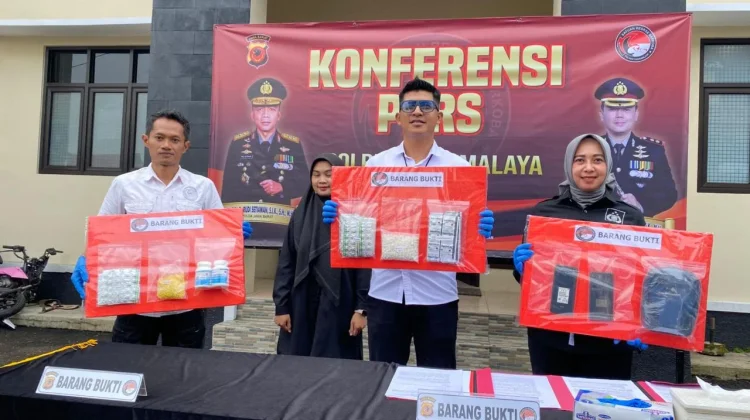 Polres Tasikmalaya Amankan Pengedar Obat Keras dengan Ribuan Butir Pil