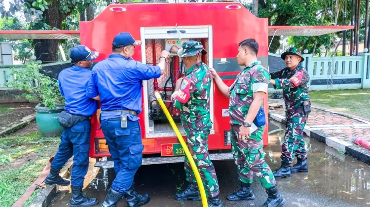 Tagana Sambut Baik Keberadaan Kendaraan Damkar di Kodim Subang