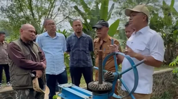 Dampak Rusaknya Irigasi Ciramajaya, Ratusan Hektar Sawah Tidak Terairi