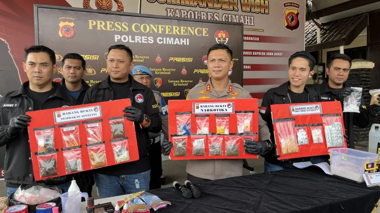 Peredaran Narkoba di Cimahi Masih Tinggi, 80 Tersangka Diamankan Polres Cimahi