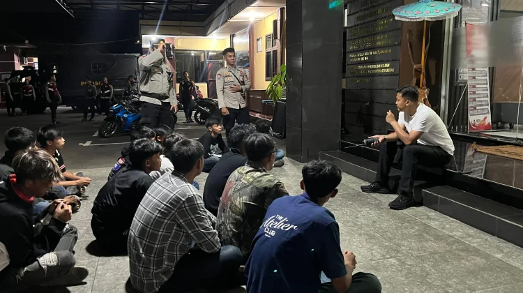 Belasan Remaja Diamankan Polisi di Tasikmalaya saat Konvoi Kemenangan Persib