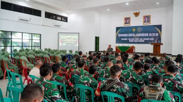 Ini Pesan Wakabintaljarahdam III/Siliwangi Kepada Personil Kodim 0605/Subang
