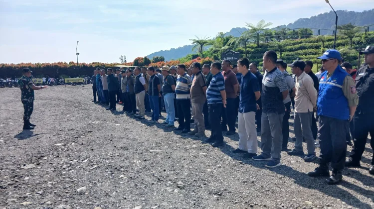 PAM Hari Kedua Kunjungan Wapres ke Ciater, Personil Kodim Subang Terus Stand By