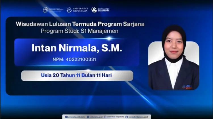Ini Kenapa Intan Nirmala Lulus Cepat di Widyatama