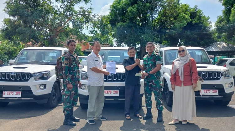 Kodim Subang Distribusikan 30 Unit Kendaraan Operasional KDKMP Jenis Pikup 4x4