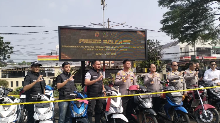 Enam Orang Pelaku Curanmor di Amankan Polisi