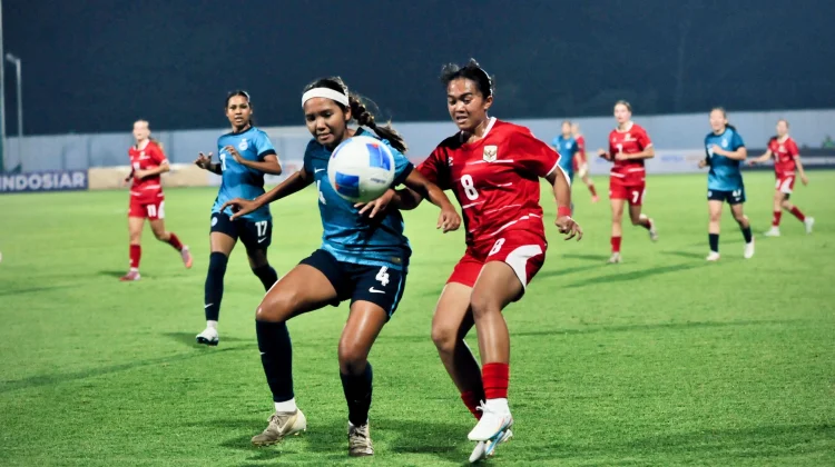 Dua Gol Babak Pertama Singapura Hukum Timnas Putri Indonesia