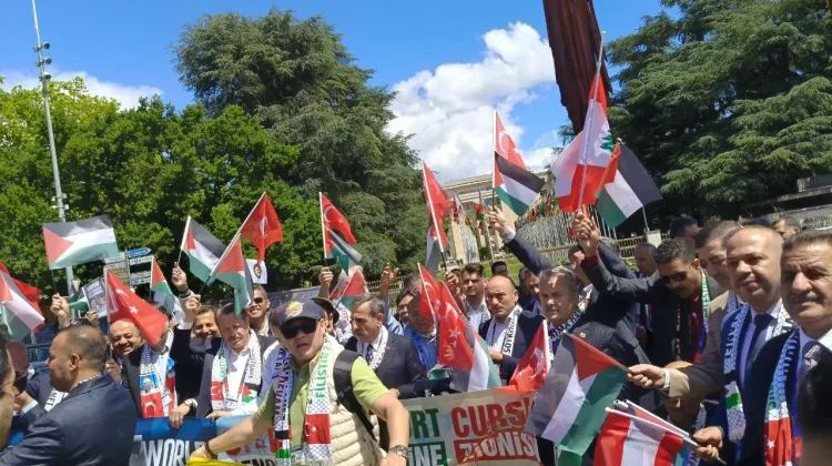 Delegasi ILC ke-114 Gelar Aksi Solidaritas untuk Palestina di Broken Chair Jenewa