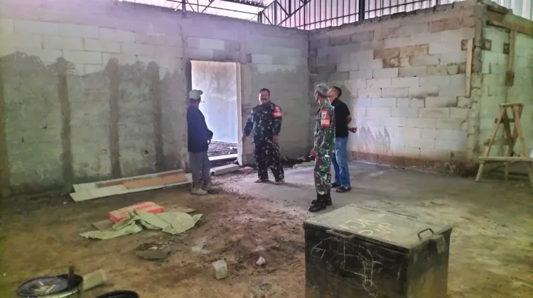 Babinsa Jalancagak Pastikan Sesuai Target, Pembangunan  Koperasi Merah Putih