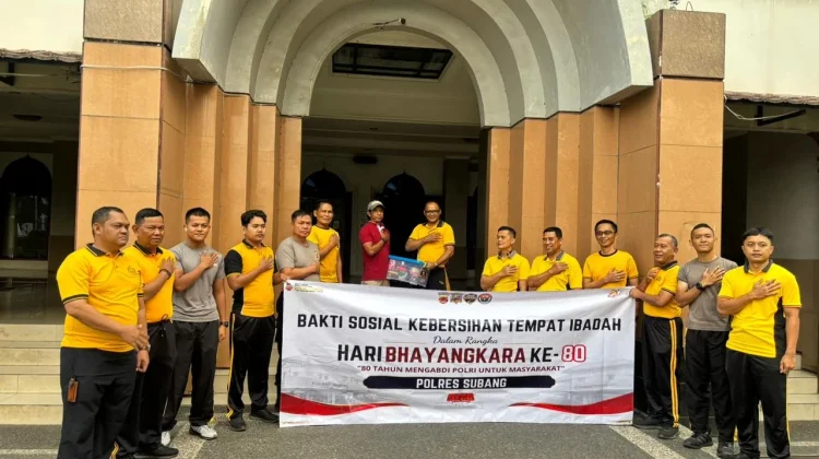Polres Subang Bakti Sosial Lintas Agama, Sambut HUT Bhayangkara Ke-80