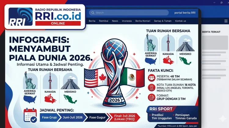 Cek Jadwal, Hasil dan Klasemen Piala Dunia di Portal RRI